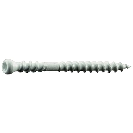 Deck Screw, #8 X 2 In, Steel, Trim Head, Torx Drive, 176 PK